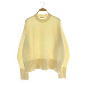 23AW ウールカシミヤホールガーメントクループルオーバー ニット セーター F アイボリー /MY OS