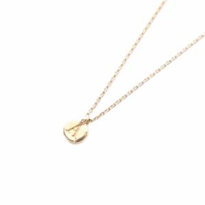 イニシャル ネックレス K10YG イエローゴールド /SR