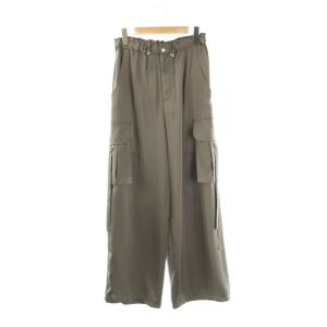 24AW サテンカーゴパンツ ジッパーフライ 38 グレー /NR OS
