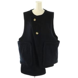 サンプル品 25AW PIPING VEST 38 ネイビー