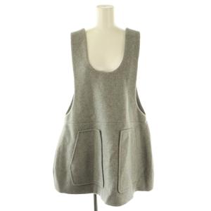 25AW mini dress vest M グレー