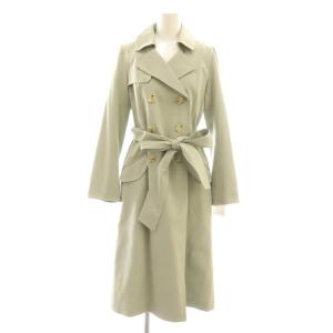 トレンチコート アウター S ライトグリーン 薄緑 ベルト付き /CX OS