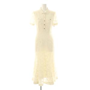 25SS レースポロドレス ワンピース 半袖 ロング 0 オフホワイト SWFO251120 /NR OS