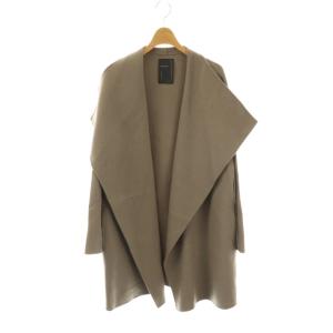 W Ny リバーオーバーカラーコート 38 グレージュ /DO OS