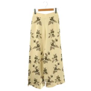 アメリ AMERI ROTY EASY KNIT PANTS ニットパンツ イージー ジャガード S アイボリー