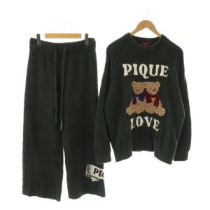 23AW HOLIDAY ベアジャガード プルオーバー ロングパンツ ルームウェア ナイトウェア F グリーン