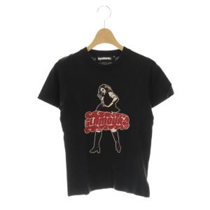 ヒステリックグラマー ヒスガール 半袖Tシャツ カットソー SS ブラック レッド /ES OS