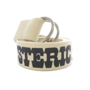 リングベルト ロゴ 総柄 ベージュ 黒 ブラック 赤 レッド /SR