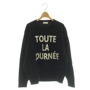 24AW ニット カットソー F 黒 ブラック 白 ホワイト BG449602SP /MI OS