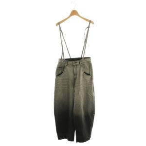 25SS サス付zipデニムパンツ ジーンズ 36 グレー /CX OS