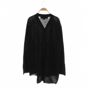 COMME des GARCONS HOMME PLUS AD2020 ニットカーディガン 薄手 ウール L ブラック