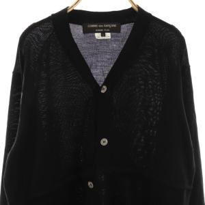 COMME des GARCONS HOMME PLUS AD2020 ニットカーディガン 薄手 ウール L ブラック