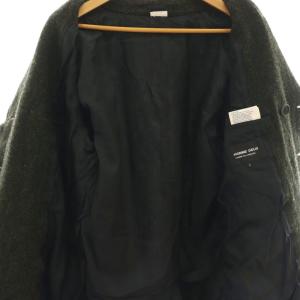 Comme des Garçons Homme Deux ツイードダブルコート L ウール ダークグリーン AD2023