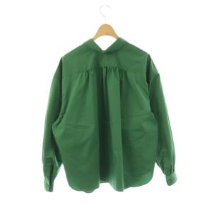 HYKE T/C LONG-SLV SHIRT シャツ 1 グリーン 15092 /DO OS