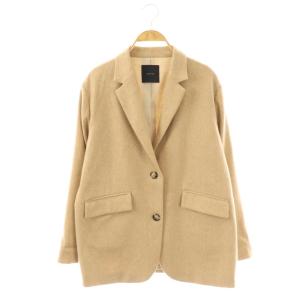 ツイードテーラードジャケット アウター ウール 38 ベージュ /NR OS