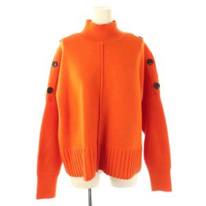 23AW ボタンスリーブニット セーター 38 オレンジ /DF OS