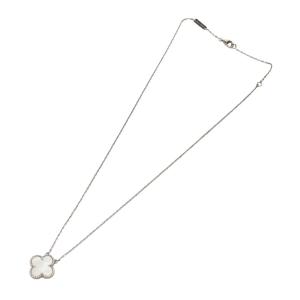 Van Cleef & Arpels ヴィンテージ アルハンブラ ネックレス K18WG Au750 5.3g