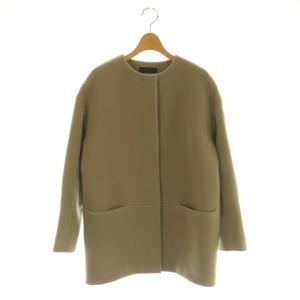 ノーカラーコクーンコート ウール 2 ベージュ /MI OS