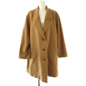 ウール 裏地総柄 コート チェスター 46 キャメル /HK OS
