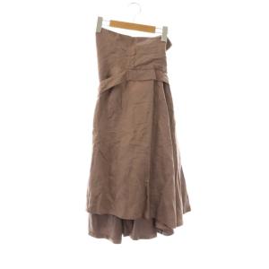 フレアスカート 36 ブラウン