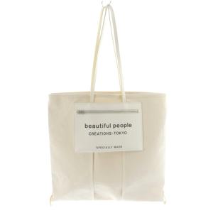 Lining Logo Pocket Tote Bag トートバッグ ハンドバッグ 白 ホワイト /SR