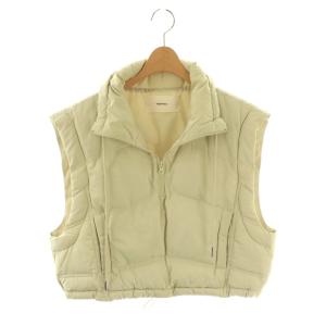 23AW Quilting Compact Vest ベスト 中綿 ジップアップ 38 アイボリー /HK