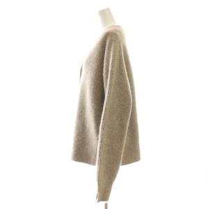 GALLARDAGALANTE 25AW ファーVネックカーディガン F グレージュ