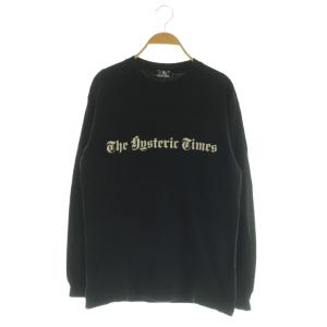 HYS TIMES Tシャツ ロンT 長袖 バックプリント S ブラック /MY OS SH