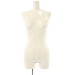 ワイドリブキャミソール カットソー S ホワイト 白 /CX OS SH