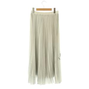 Diagram GRACE CONTINENTAL x ERI YOSHIDA ヨシダリエ 25AW プリーツスカート フレア ロゴ 36 シルバー色 ブラック