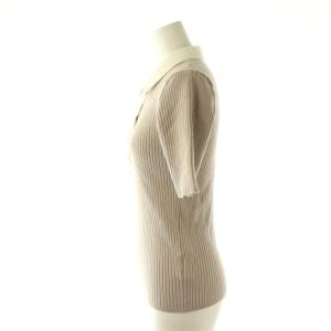 Apuweiser-riche 25SS レース衿リブニット セーター 2 グレージュ ホワイト /ES OS
