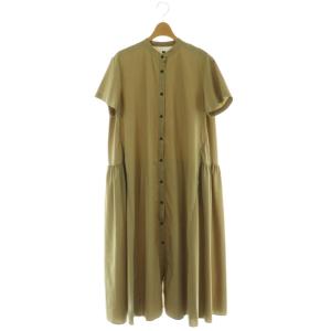 Back volume shirt dress バックボリュームシャツドレス ワンピース バンドカラー