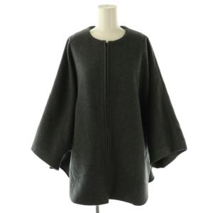 25AW ウールポンチョコート F グレー