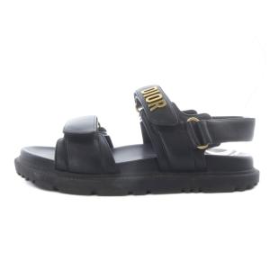 Christian Dior DIORACT スライドサンダル 36.5 ブラック