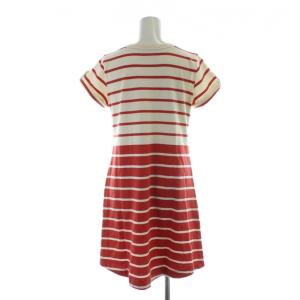 BURBERRY BLUE LABEL 半袖 ボーダーチュニック 38 白 ホワイト 赤 レッド ボーダー /AB OS