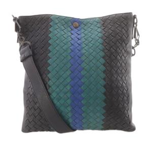 レザー イントレチャート ショルダーバッグ マルチカラー