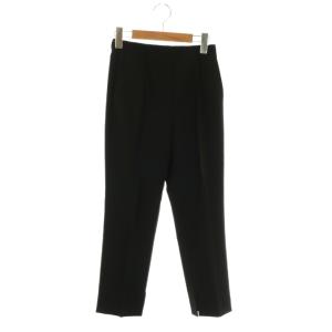 24AW アセテートストレッチシガレットパンツ 34 ブラック /DF OS