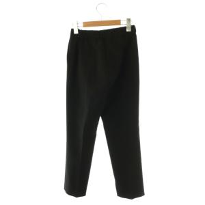 ANAYI 24AW アセテートストレッチシガレットパンツ 34 ブラック /DF OS
