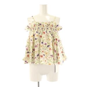 オフショルダーフラワートップス ブラウス F アイボリー マルチカラー /DO OS