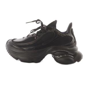 25SS OZVENUZ スニーカー ロゴ 24cm 黒 JS2468 /SR