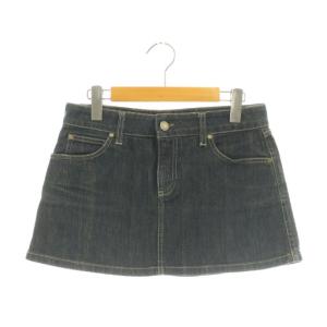 デニム ミニスカート 台形スカート 40 ネイビー /DF OS
