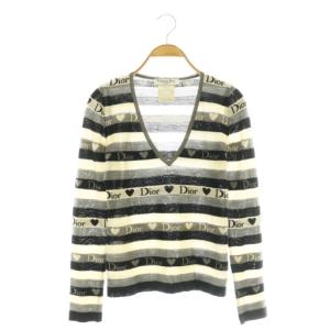 ブティック ハート Vネック ニット カットソー F36 マルチカラー /DF OS