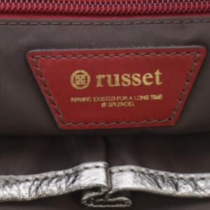russet トートバッグ ハンドバッグ モノグラム 総柄 ナイロン ポーチ付き グレー /YO22