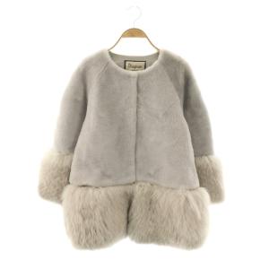 ムートンFOXジャケット 36 グレー