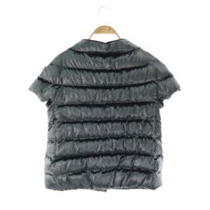 HERNO PI0870D ラメ ダウンベスト 42 ネイビー