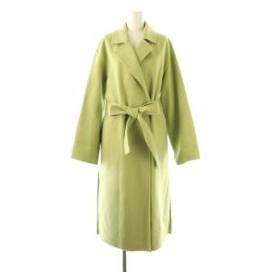 LUXE NEW DIVIDE COLLAR COAT コート カシミヤ混 S ライトグリーン /DO