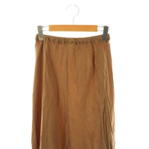Plage 25SS Washable Fibril ロングスカート フレア 34 茶 /NR OS