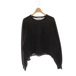 25AW LEVITAコットンプルオーバー ニット F ブラウン /DF OS