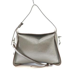 PENELOPE 2WAYバッグ M レザー シルバーカラー