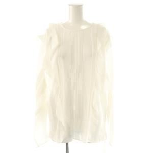 タンブラーローンブラウス フリル 38 ホワイト /ES OS SH